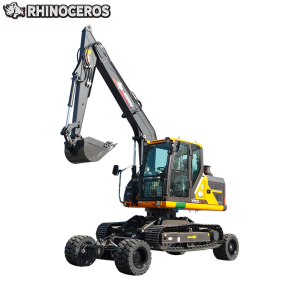 miniexcavadora de ruedas